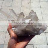 Light Smoky Rock Crystal Quartz Clusters Centerpieces for Wholesale