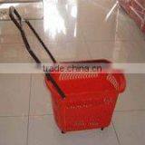 Convenient Supermarket Handcart With Wheels