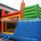 China Manufacture Durable PVC Tarpaulin Cheap Giant Inflatable Bouncer With Slide for Sale thumbnail-2