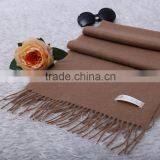 Soft and Warm Camel Cashmere Scarf thumbnail-3