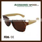 Bamboo Wood Polarized Sunglasses - Floating Natural Wood Frames thumbnail-2