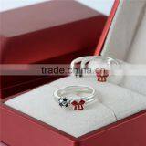 Fast Express Enamel Sterling Silver Jewelry Football Rings thumbnail-6