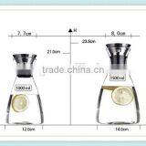 Borosilicate Double Wall Tea Glass Bottle Heat-resistant Double Wall Glass Pitcher With High Quality thumbnail-2