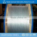 6*36ws+iwrc galvanized wire rope from tianjin huayuan