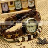 Fashion Faux Leather Bracelet Watch Students Bracelet Manly Leather Bracelets thumbnail-6