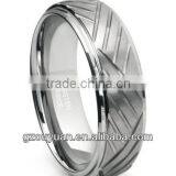 Tungsten Steel Ring Decorative Pattern (Irregular Gear) thumbnail-1