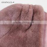 Global Sale Fuchsia Mink Warm Fur Coat V Collar Mink Coat In China thumbnail-5