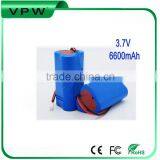 Guangzhou Manufacturer Rechargeable Li-ion 3.7V 6600mAh Battery for Floodlight thumbnail-3