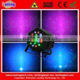 18W RGB Aluminum Indoor LED Par+150mW RG 12Gobos Twinkling Laser Light