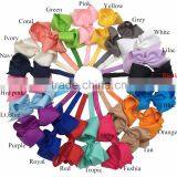 Big Hair Ribbon Bows 6'' Glued With Elastic Headbands Baby Girl Headbands With Bows Hair Accessories