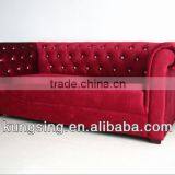 French Style Sofa Fabric Chesterfield Sofa