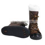 Kids Non-slip Outsoles With Shoes Lace Flexible PVC Boots thumbnail-3