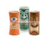 Ceramic Tiki Mugs Set