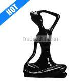 Ceramic Stretching Outdoor Statues of Black People for Sale thumbnail-1