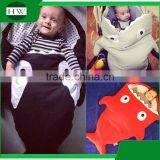 Christmas Gift Wholesale Soft Cotton Baby Kids Children Adults Shark Tail Blanket Sleeping Bag thumbnail-1