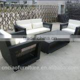 Мебельный набор из алюминиевых и полиэтиленовых плетеных лавсановых диванов для открытых площадей и садовых зон thumbnail-2