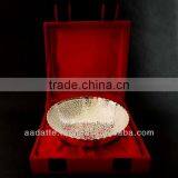 Low Price Gift Item Brass Bowl Beautiful Decorative New Design Silver Plated Bowl thumbnail-3