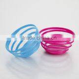Custom Printed Competitive Price Plastic Salad Bowl With Stripe for Beautiful Life thumbnail-1