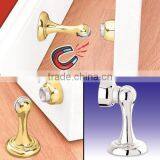 Zinc Alloy Magnetic Chrome Brush Door With Catch Screw Mount Doorstops thumbnail-4