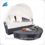 White Outdoor Patio Daybed With Canopy Cover thumbnail-1