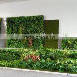 Home and Outdoor Decoration Synthetic Cheap 1m x 1m Artificial Vertical Green Grass Wall E08 04C00 thumbnail-2