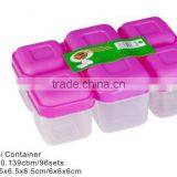 6pcs Mini Container Small Snack Container Storage/Plastic Food Storage Box 6pcs Compartment TH-118 thumbnail-1