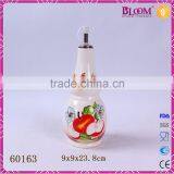 Fashion modern decals desgin ceramic sauce bottle