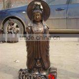 Standing Copper Kuanyin Buddha Sculpture thumbnail-1