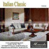 YB68 European Style Leather Sofa,solid Wood Carving Antique Genuine Leather Sofa,living Room Leather Sofa thumbnail-2