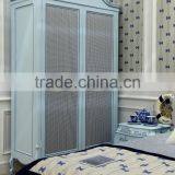 European Mediterranean Style Handmade Painted Design Fancy Wooden Children Bedroom Wardrobe Design - BF07-70356W thumbnail-1