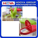 Transparent Plastic Two Portion Bulk Cereal Dispenser Food Dispenser thumbnail-3