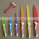 2015 Color Nonstick Kitchen Knife Set With Clear Acrylic Block,Steak Knives thumbnail-1