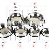 Stainless Steel No Tip No Slip Pet Food Bowl for Puppy Dog Cat thumbnail-4
