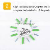 2016 The Hottest Wholesale Price Storage Bath Hardware Factory Supply Stainless Steel Towel Ring Square thumbnail-5