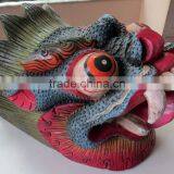 Dragon Mask Wall Hanging Decor Handmade in Nepal thumbnail-1