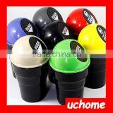 UCHOME Promotional NEW Wholesale Round Plastic Desktop/Car Mini Trash thumbnail-5