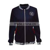 Ladies College Jacket Ladies Embroidery Baseball Jacket thumbnail-5