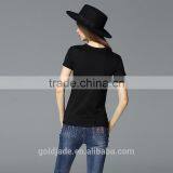 Wholesale Slim Fit Blank T-shirt Women Short-sleeve t Shirt Design thumbnail-4