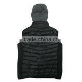 Black Color Nylon Fuir Lining Women Hoody Vest for Winter thumbnail-2