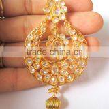 Dangler EARRINGS TIKA Gold Tone EARRINGS thumbnail-2