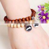 Customized UK Flag Glass Dome Charm Wood Bracelets Jewelry thumbnail-4