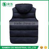 Morden Fashion Korean Style Zip Up Youth Mens Winter Duck Down Vest for Sale thumbnail-5