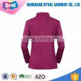 Wholesale Women Half Zip Plain Fitted Dry Fitted Shirts thumbnail-5