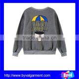 2015 New Design Kids Cheap Plain Printing Sweatshirts Kids Pullover 100%cotton Fleece Sweatshirts thumbnail-1