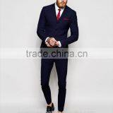 2016 Men's New Designer Super Skinny Four Bottons Navy Suit Jacket thumbnail-3