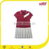 Kids School Uniform Manufacturers Mixed Cotton Sports Dress Model Polo Dress for Girls thumbnail-1