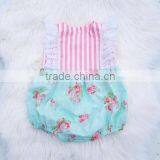 2017 Hot Sale 100% Cotton Floral Lace Baby Romper Kid Clothes Easter Baby Girl Romper thumbnail-3
