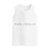 Children Clothing Fashion Style Newest Design Custom Kids Wholesale Plain White Tank Top thumbnail-3