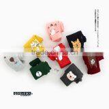 S65610A Velvet Baby Slim Trousers Cartoon Solid Color Kids Leggings thumbnail-1