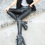 EY0081L Korea Style High Quality Wholesale Leather Thick Winter Leggings for Woman thumbnail-4